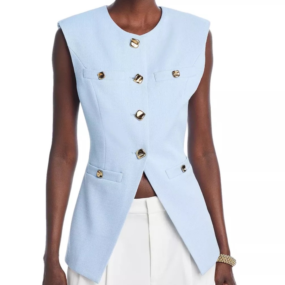 KOURT Light Blue Sleeveless Vest - Picture 1 of 1